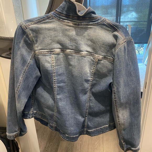 Chico's Blue Jean Jacket - Picture 2 of 2